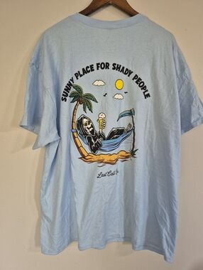 Last Call Co. Mens Light Blue T Shirt XXL